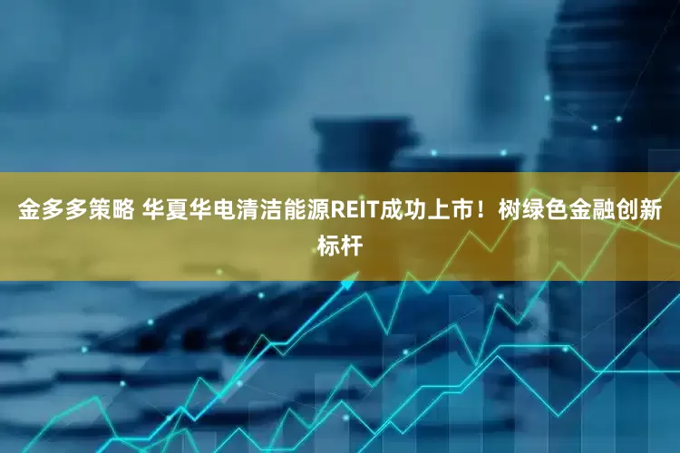 金多多策略 华夏华电清洁能源REIT成功上市！树绿色金融创新标杆